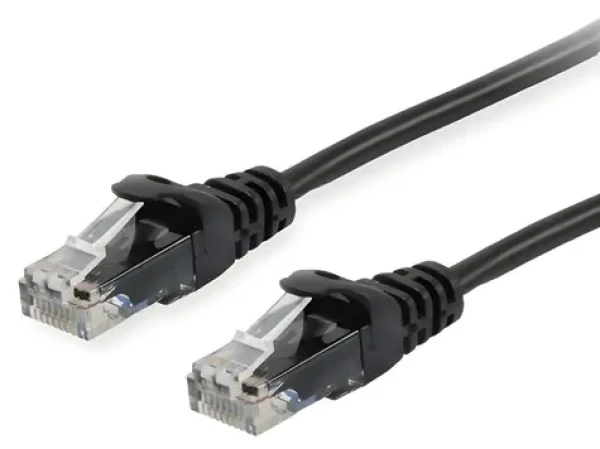 Equip Cat6a černá / Patch kabel / U/UTP / RJ-45 / 0,15 m / LSZH (603151)