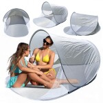 Plážový stan POP-UP se zástěrou a ochranou UV50+ 200 x 120 x 90 cm