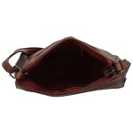 Módní dámská koženková crossbody kabelka Oresta, hnědá