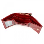 Luxusní dámská kožená peněženka s motýlky Gregorio Sihle, červená