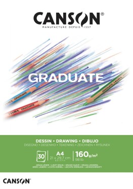 Canson Graduate Drawing skicák lepený A4 30l LG 160g