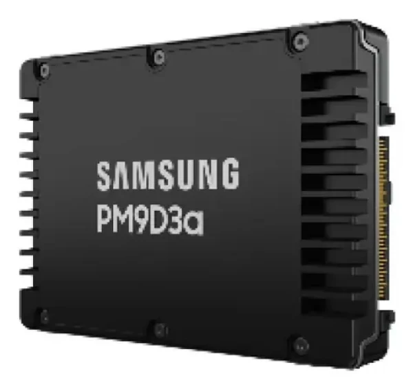 SAMSUNG PM9D3a 7.68 TB / 2.5" / PCI Express 5.0 NVMe / R: 12000 MBps / W: 6000 MBps / IOPS: 2000K300K / 5y (MZWL67T6HBLC-00AW7)
