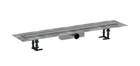 HANSGROHE - RainDrain Compact Sprchový žlab 90 cm, s roštem, kartáčovaná nerezová ocel 56180800
