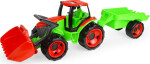 Traktor se lžící Giga Trucks s vlekem plast 62cm v krabici 72x40x28cm - Little Tikes