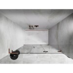 MEXEN/S - Lunar-F L skládací sprchové dveře pravé 110, transparent, měď kartáčovaná 836SL-110-050-65-00-P