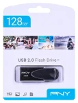 PNY Attaché 4 černá / Flash disk / 128 GB / USB 2.0 (FD128ATT4-EF)