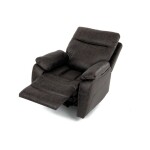 TV a relaxační křeslo s manuálním ovládáním, potah coffee látka v dekoru vintage