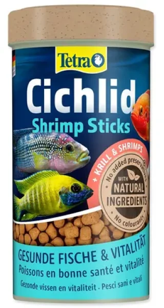 Tetra Cichlid Shrimp Sticks 250 ml / Krmivo pro ryby / plovoucí tyčinky / pro cichlidy (A1-754232)