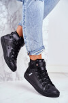 Insulated Leather Sneakers BIG STAR Black Velikost: 39