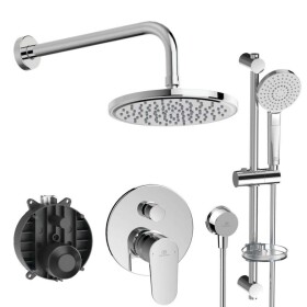 IDEAL STANDARD - Cerafine O Sprchový set s baterií pod omítku, s tělesem, 3 proudy, průměr 20 cm, chrom BD189AA