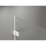MEXEN/S - Lunar-B sprchový kout dveře křídlové pravá 75 x 70, transparent, bílá 832-075-070-20-00-P