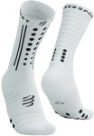 Běžecké kompresní ponožky Compressport Aero Socks 2.0 - White/Black Velikost: EU 42-44