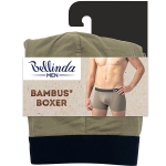 Pánské bambusové boxerky BAMBUS BOXER - BELLINDA - khaki XL