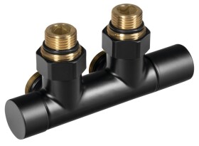 AQUALINE - R-START připojovací sada ventilů pro středové připojení, černá mat SR230B