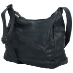 Trendy dámská koženková crossbody kabelka Riva, tmavě modrá