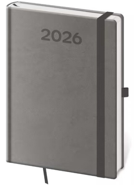 Diář 2026 týdenní A5 Print Pop - šedá