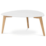 Konferenční stolek 85x48x41cm, mdf, bílá, AF-1182 WT