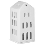 Räder Porcelánový svícen domeček Hipped Roof, bílá barva, porcelán