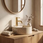 REA - Umyvadlová baterie Venti Gold Low REA-B9788