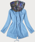 Světle dámská bunda ozdobnou kapucí model 15084484 ZAC&ZOE Barva: odcienie niebieskiego, Velikost: