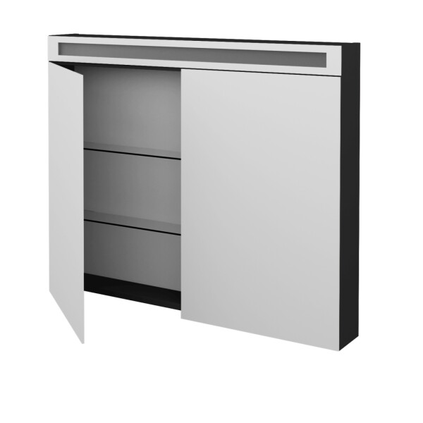 Dřevojas - Dvoudveřová galerka AIR GA2OE 100 - N03 Graphite 239565