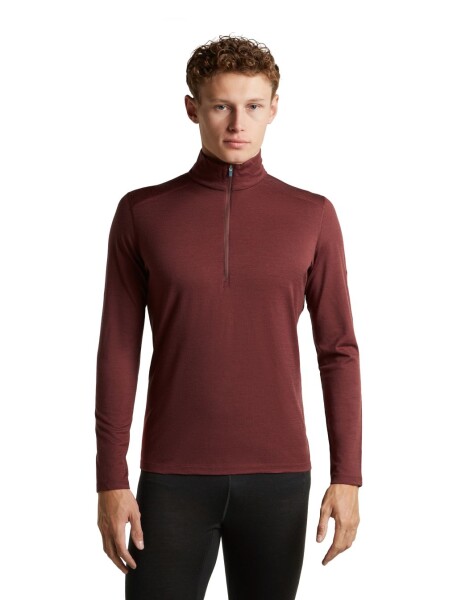 Pánské merino triko dlouhý rukáv, 1/2 zip ICEBREAKER Mens 200 Oasis LS Half Zip, Port velikost: L