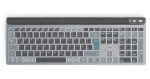 Hama WK-750 černo-šedá / Klávesnice / Bezdrátová / Multi Device / Podsvícená / Celá velikost (U8173068)