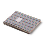 Rifle Paper Co. Kroužkový linkovaný blok Delphine, modrá barva, papír