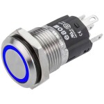 C & K Switches U811J85W3GE223 tlačítko 120 V, 28 V/DC 1 A 1x zap/(zap) červená (š x v) 15.24 mm x 12.70 mm 1 ks Bulk