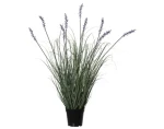 Umělá květina Levandule v květináči 80 cm, fialová