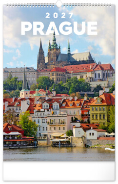 Kalendář 2027 nástěnný: Praha, 33 x 46 cm