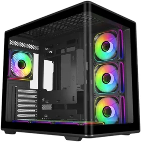 Cooler Master Elite 600 Curved černá / Mid tower / ATX / tvrzené sklo / 7× ARGB / 360 mm chladič (E600-KGNN-S02)