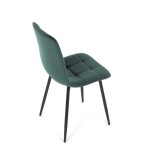 Jídelní židle, zelená, sametová látka, CT-281 GRN4