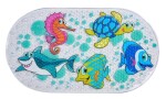 AQUALINE - SEA podložka do vany, 69x39cm, s protiskluzem, PVC, multi color 8532