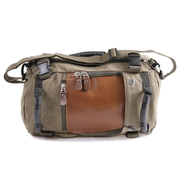 Textilní vintage batoh/ tailbag Desert retro zelený, 28L