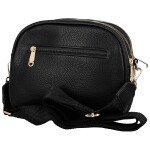 Trendy dámská koženková crossbody kabelka Glafira, černá