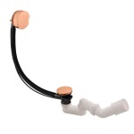 RAV Slezák - Sifon vanový automat komplet, 600mm, Zlatá Růžová - kartáčovaná MD0588ZRK MD0588ZRK