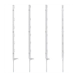 Plastový sloupek pro elektrický ohradník, délka 86 cm, 6 oček, bílá