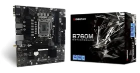 Biostar B760MX2-E D4 / Základní deska / B760M / LGA 1700 / 2x DDR4 / PCIEx16 / 1x GLAN / mATX (B760MX2E)