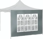 Cattara WINDOW šedá / Bočnice pro párty stan / 2x3 m / 420D / Voděodolná