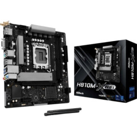 ASRock MB Sc LGA1851 H810M-X WIFI, Intel H810, 2xDDR5, 1xDP, 1xHDMI, 1xVGA, WiFi, mATX EDF_1883044
