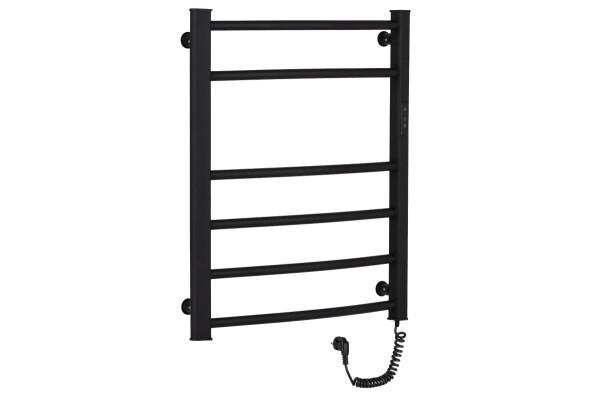 CERANO Elektrický sušák ručníků Luca, s displejem - 97 W - černá matná - 660x550 mm