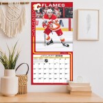 JF Turner Kalendář Calgary Flames NHL 2026 Wall Calendar