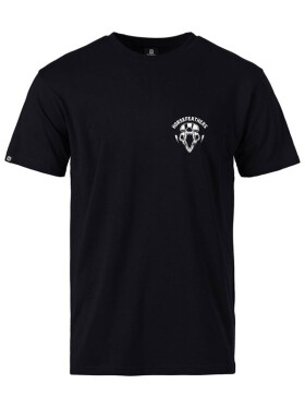 Horsefeathers BEAR SKULL black pánské tričko krátkým rukávem XL