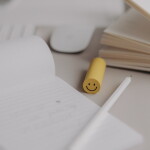 Eulenschnitt Guma na gumování Smiley, žlutá barva, plast