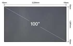 Epson ELPSC35 100" / Plátno pro projektor / Ultra Short Throw / pro EH-LS500 / 2233 x 1267 mm (V12H002AD0)