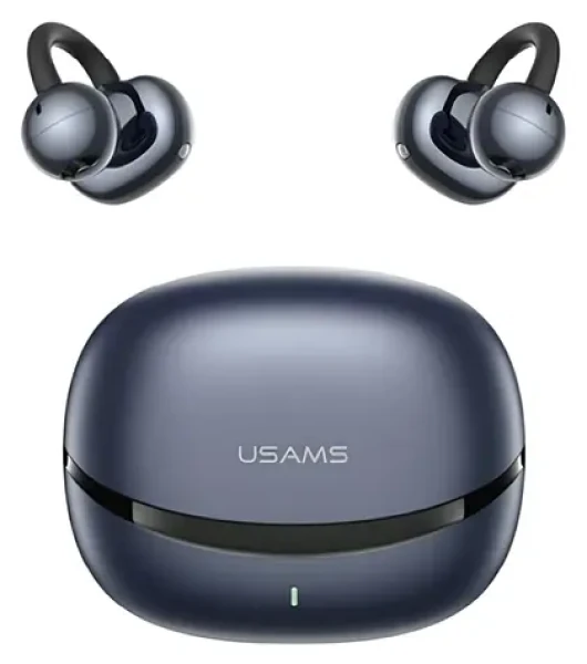 USAMS R03 Echo modrá / Sluchátka / TWS / Clip-on / Bluetooth 6.0 (BHR0301)