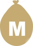 Balónek písmeno M zlaté balonky.cz Balónek písmeno M zlaté balonky.cz