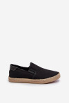 Pánské tenisky Espadrille s prýmkem, černý Fenen 41