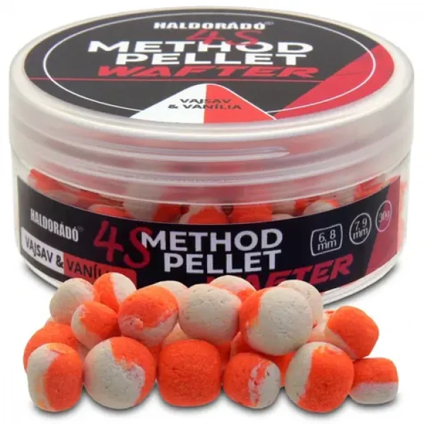 Haldorádó Pelety 4S Method Pellet Wafters 30g 6+8mm/7+9mm Kyselina máslová-Vanilka (HD23644)